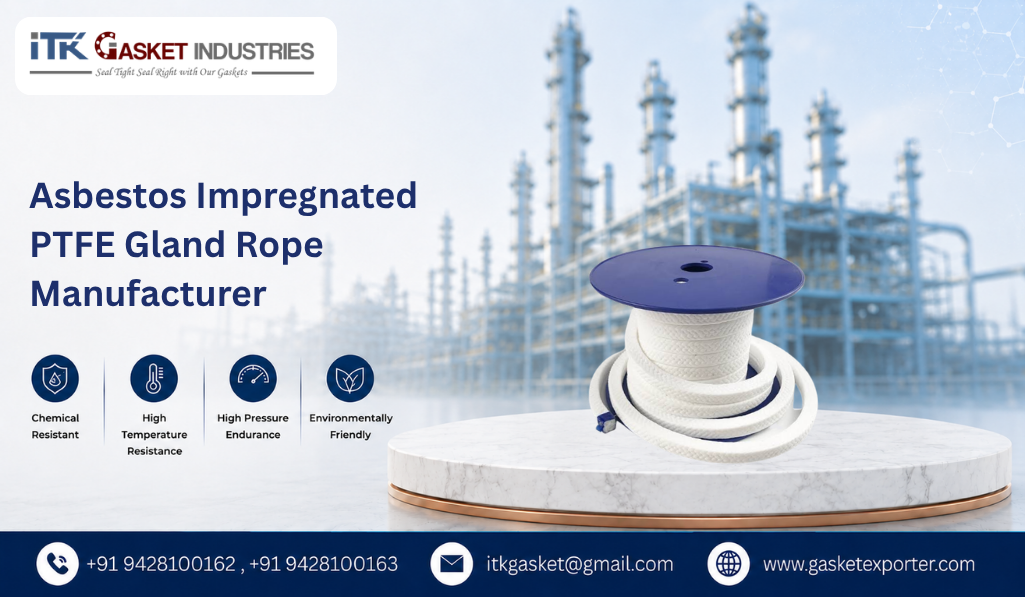 Asbestos Impregnated PTFE Gland Rope Manufacturer