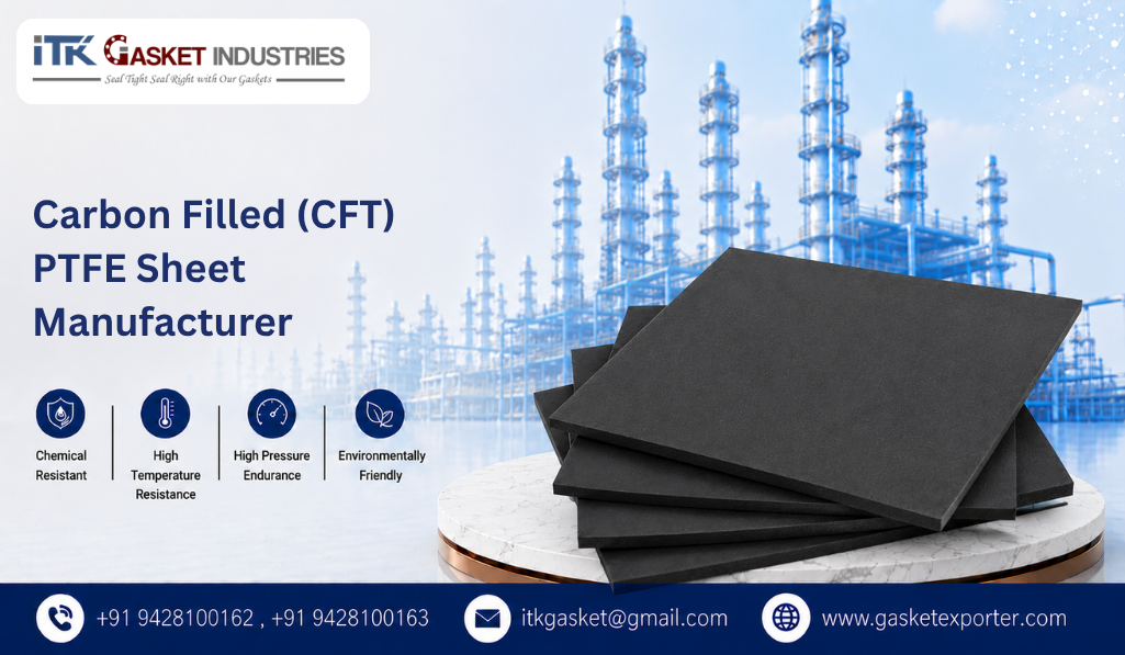 Carbon Filled (CFT) PTFE Sheet Manufacturer