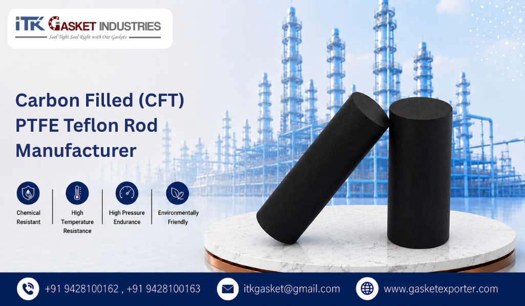 Carbon Filled (CFT) PTFE Teflon Rod Manufacturer