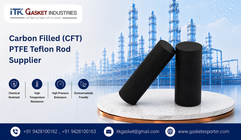 Carbon Filled (CFT) PTFE Teflon Rod Supplier
