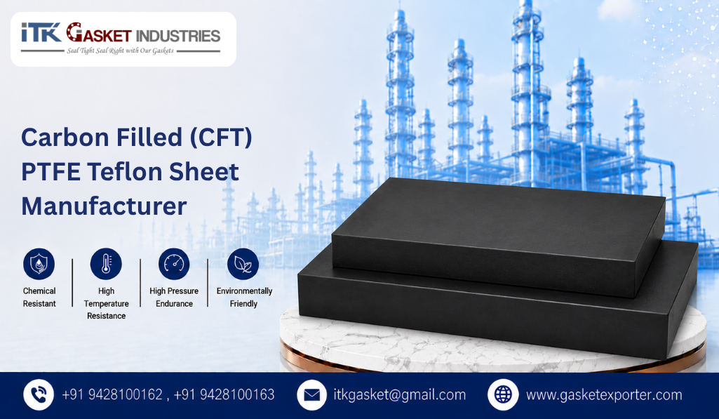 Carbon Filled (CFT) PTFE Teflon Sheet Manufacturer