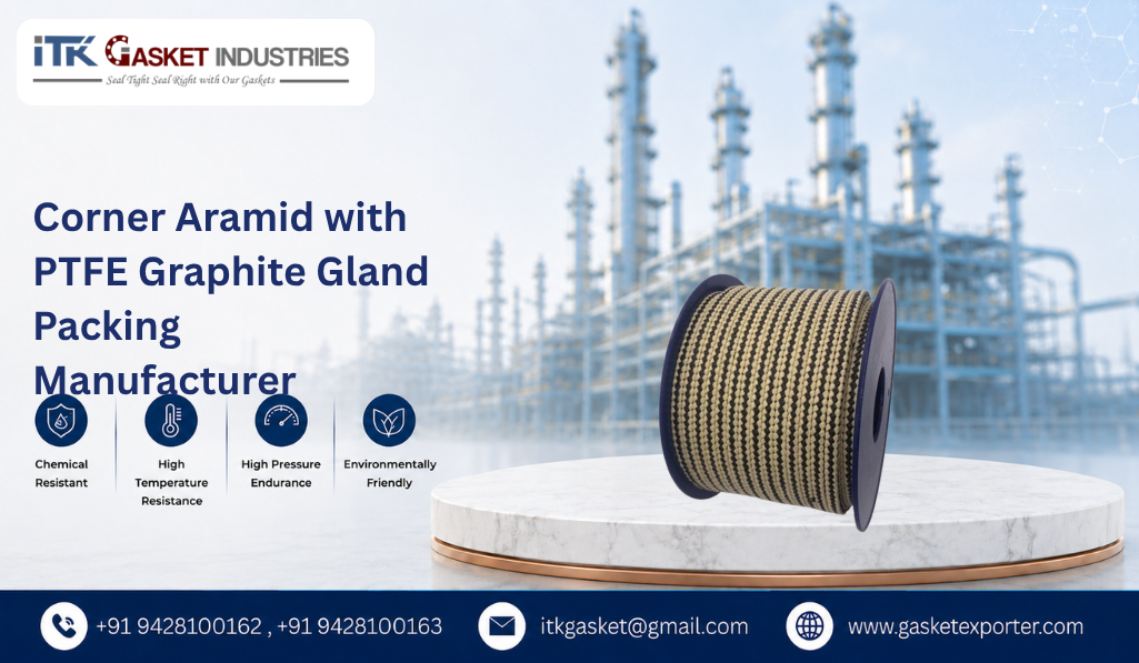 Corner Aramid with PTFE Graphite Gland Packing Manufacturer