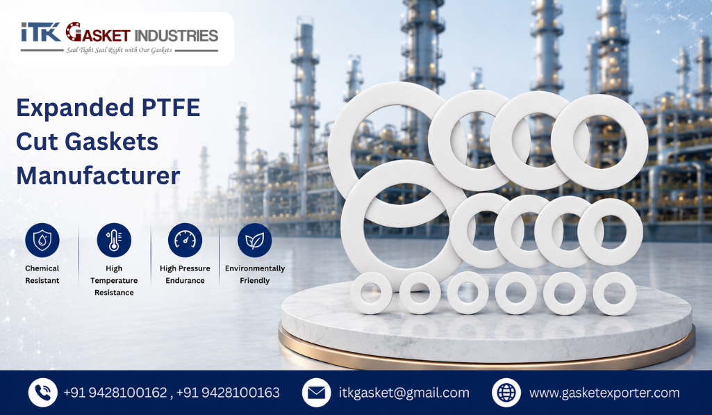 Expanded PTFE Cut Gaskets Manufacturer