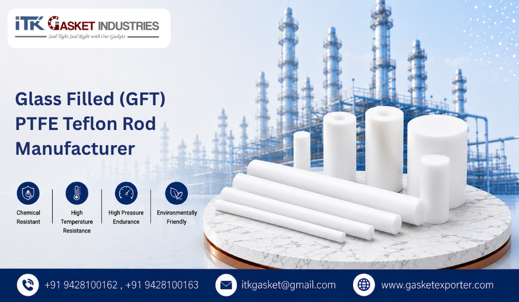 Glass Filled (GFT) PTFE Teflon Rod Manufacturer