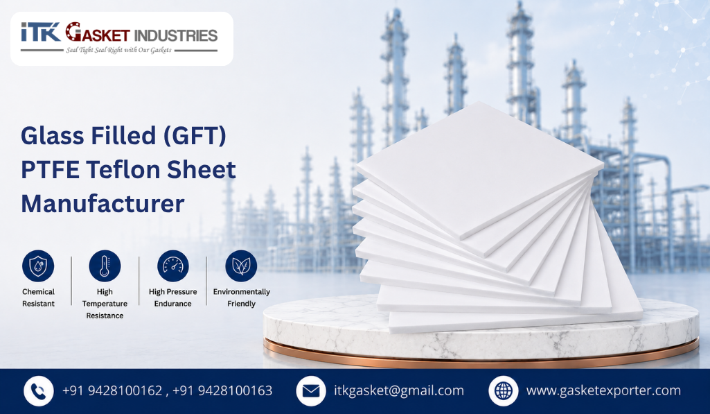 Glass Filled (GFT) PTFE Teflon Sheet Manufacturer