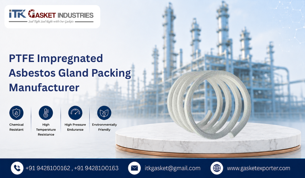 PTFE Impregnated Asbestos Gland Packing Manufacturer