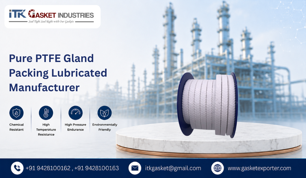 Pure PTFE Gland Packing Lubricated Manufacturer