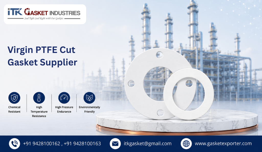 Virgin PTFE Cut Gasket Supplier