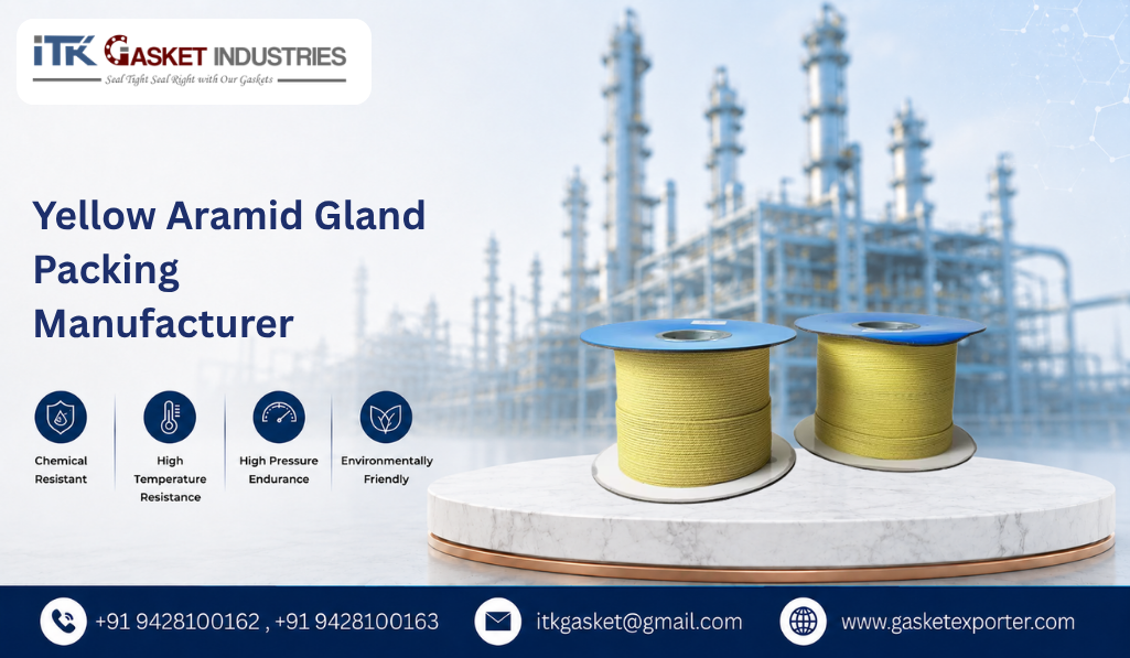 Yellow Aramid Gland Packing Manufacturer